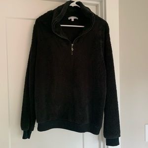 Cara Loren sherpa half zip pullover
